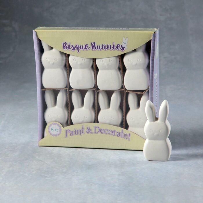 BQ SM BISQUE BUNNIES 8 PACK