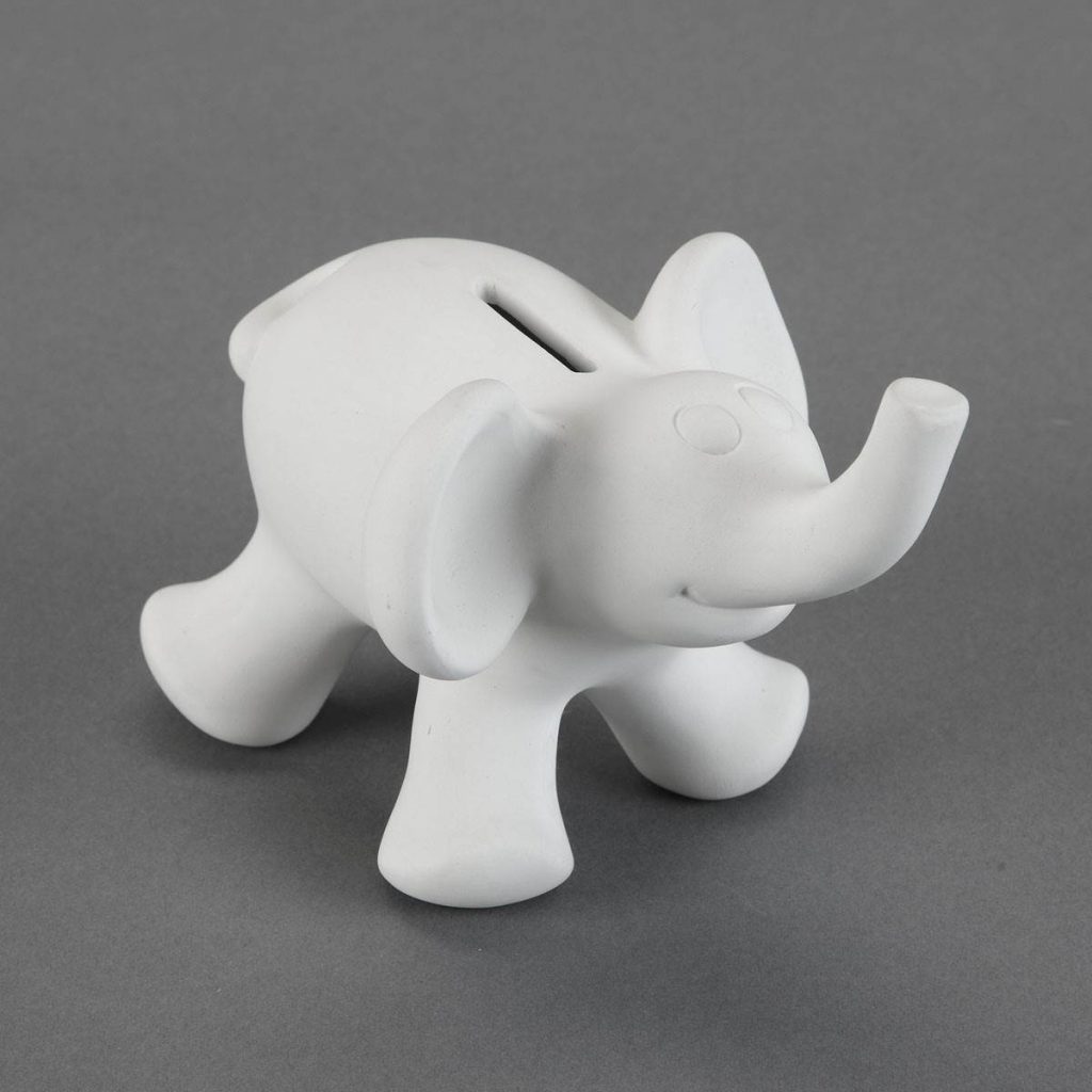 DUNCAN BQ SM CUTE ELEPHANT BANK – Evans Ceramic Supply