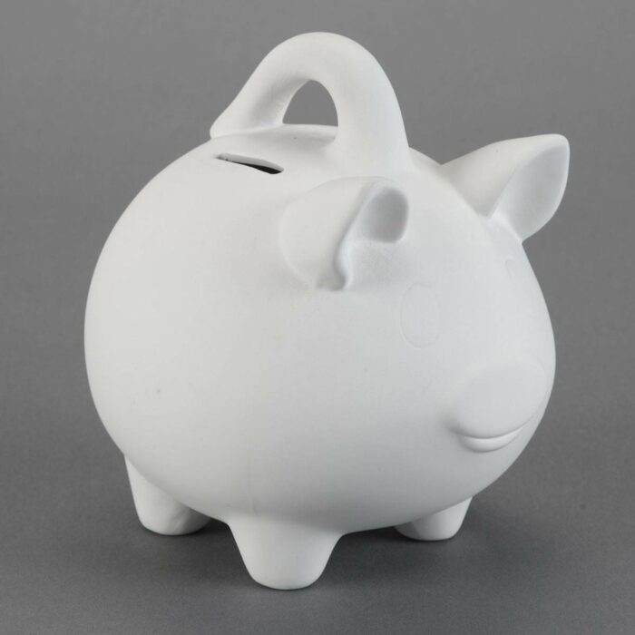 BQ LG PIGGY BANK W HANDLE