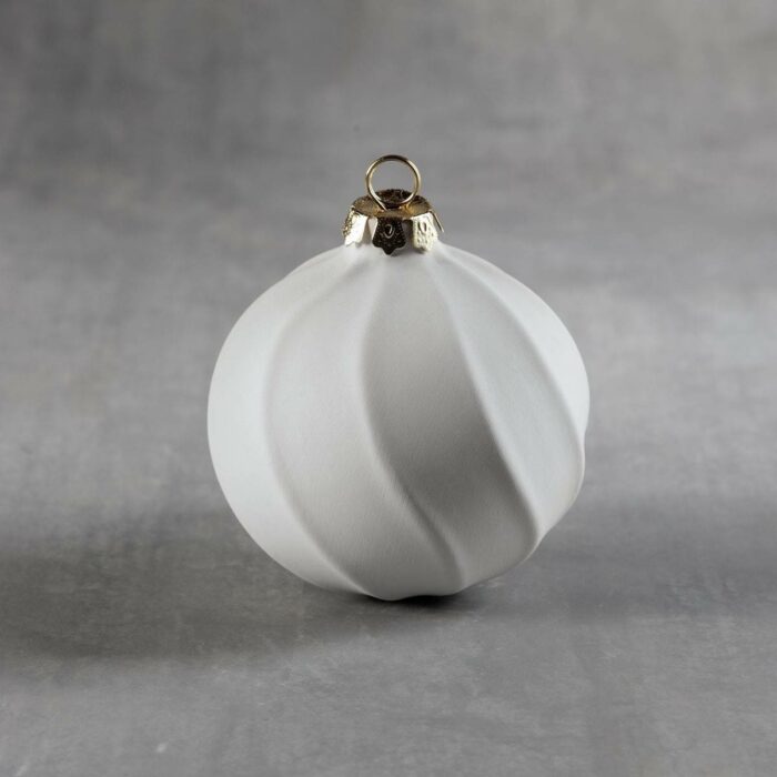 BQ SM RIBBON STRIPED ORNAMENT