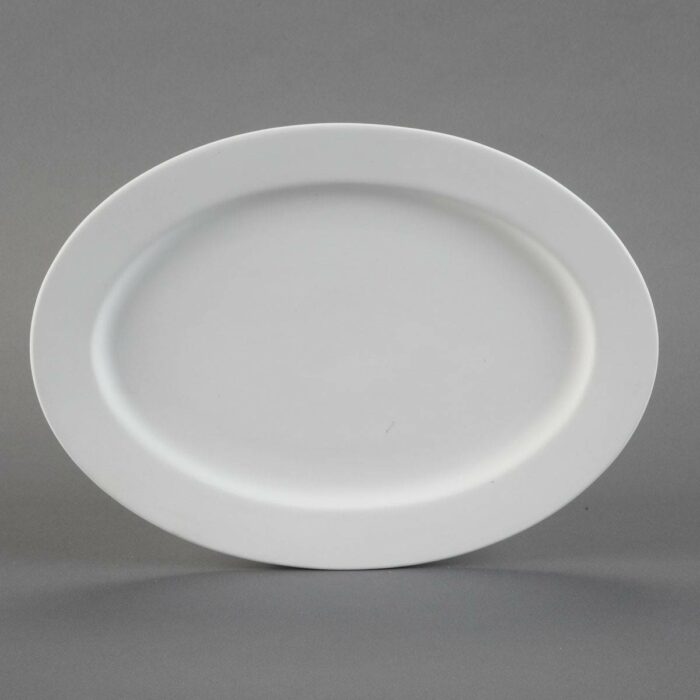 BQ MED RIMMED OVAL PLATTER