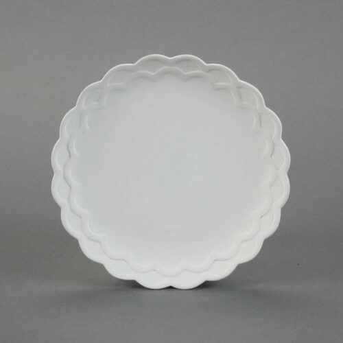 BQ SM SCALLOPED SALAD PLATE