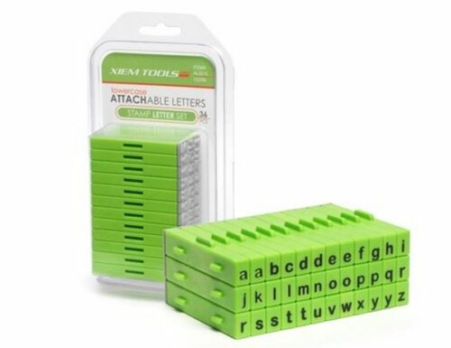 XIEM Attachable Letters Stamp Set 36 pcs Lowercase