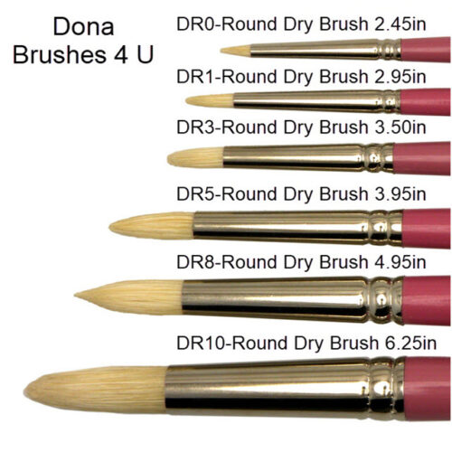 Dona Brushes 4 U Brush Kit #2 Flat Drybrush – Evans Ceramic Supply