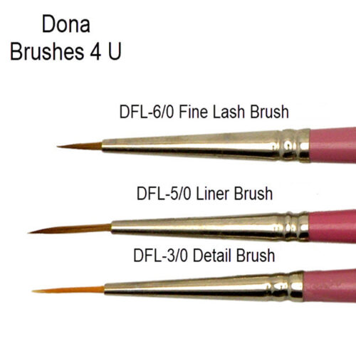 Dona Brushes 4 U Brush Kit #2 Flat Drybrush – Evans Ceramic Supply